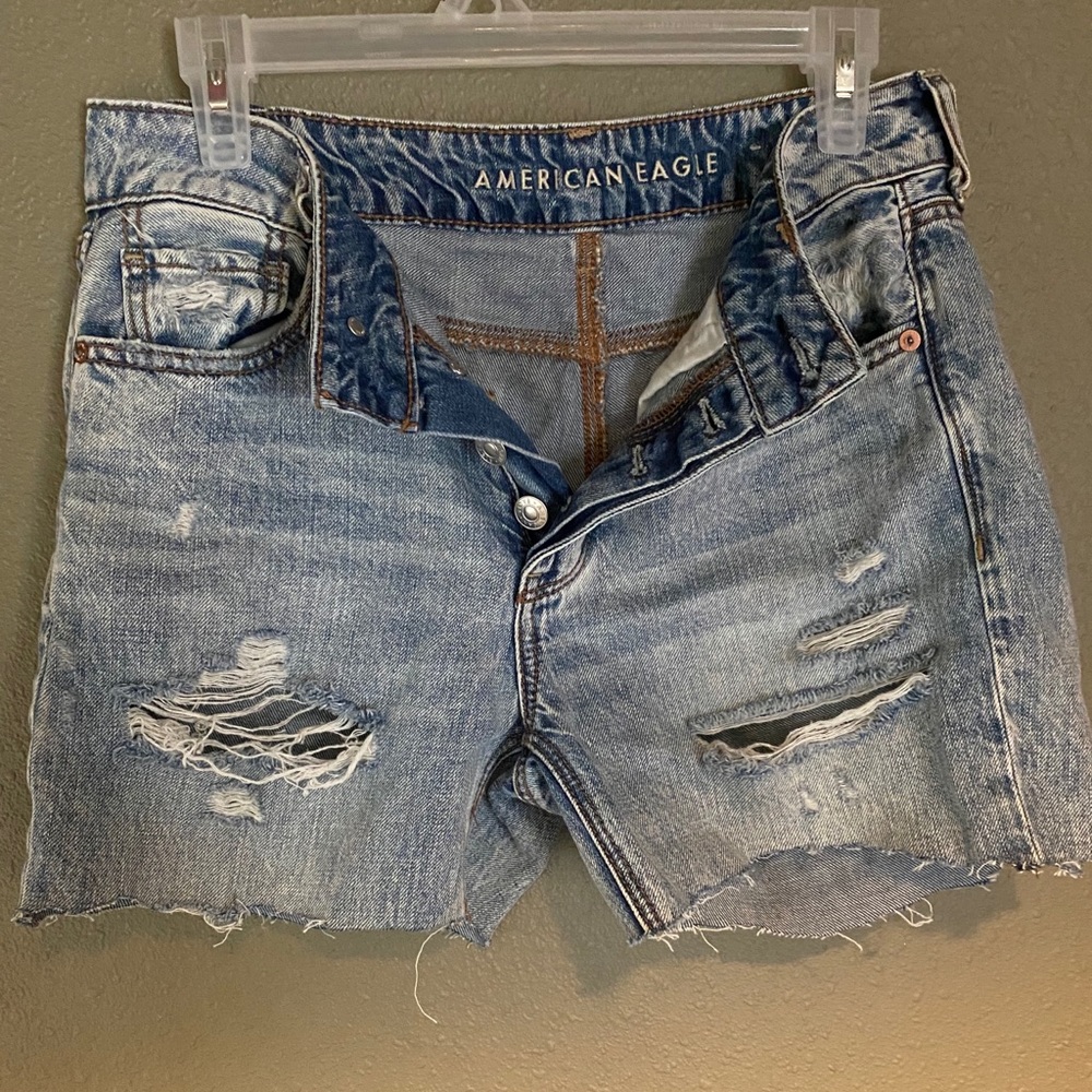 American Eagle Hi Rise Jean Shorts